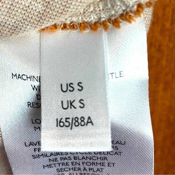 Anthropologie Orange Rust Color Mock Neck Sweater Tunic Side Slit Pullov… - Picture 5 of 8